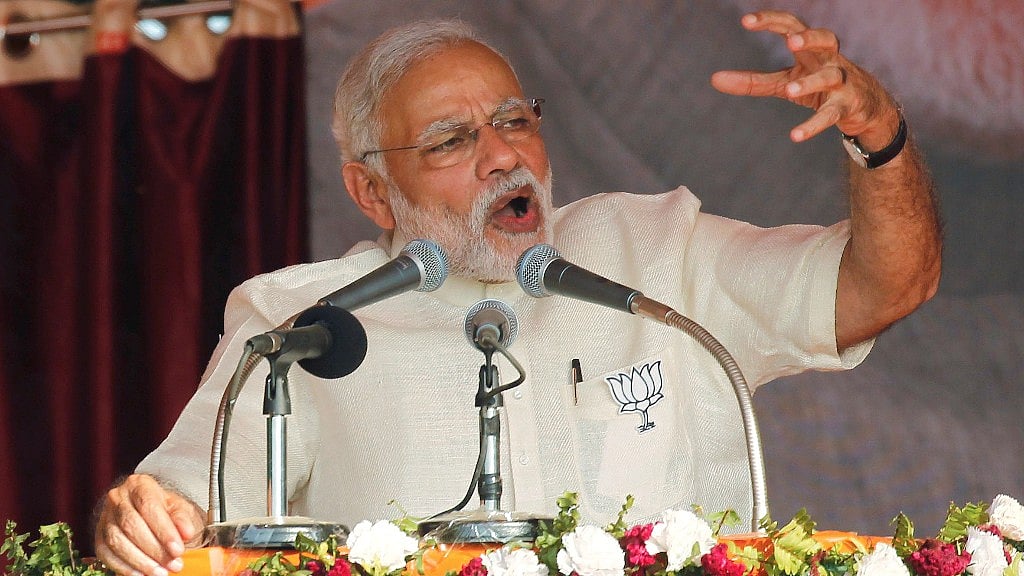PM Modi addressed a rally in Maharajganj on Wednesday. (Photo: Reuters) 