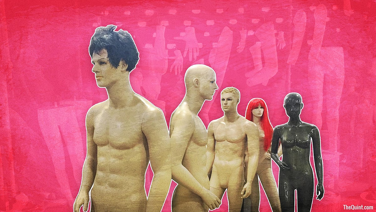 The mannequins at Prakash Mohallah in Delhi. (Photo: The Quint) 
