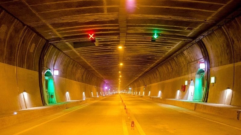 The 9.28 km highway is expected to cut travel time between Jammu &amp; Srinagar . (Photo: Pushpraj Singh/Linked in) 