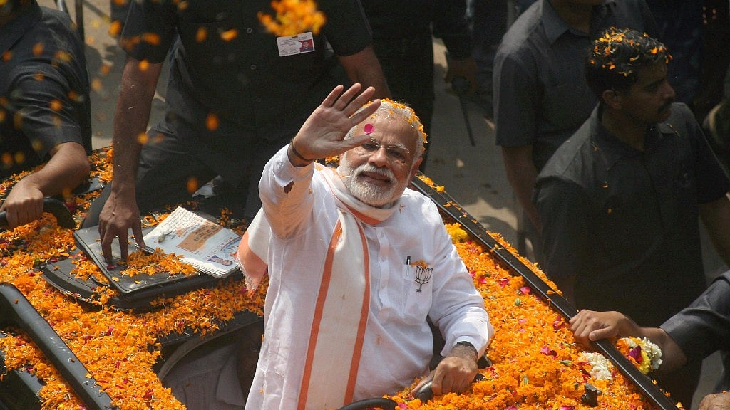 <div class="paragraphs"><p>File photo of Prime Minister Narendra Modi during his roadshow in Varanasi. </p></div>