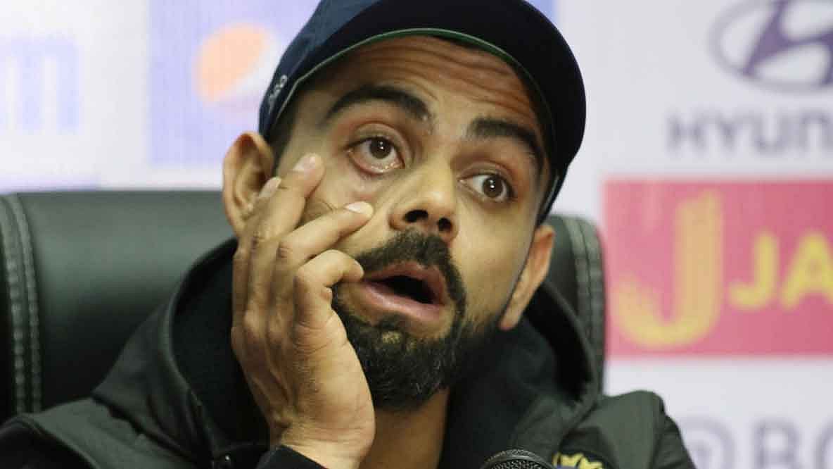File picture of Virat Kohli at a press conference. (Photo: AP)