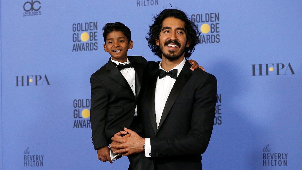 Sunny Pawar with Dev Patel. (Photo: Yogen Shah)