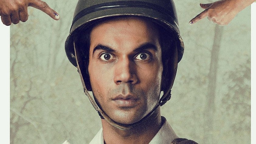 Rajkumar Rao in a poster of&nbsp;<i>Newton</i>.&nbsp;