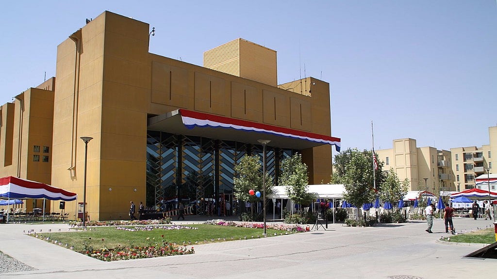 The Chancery building of the US Embassy in Kabul (Photo: Wikimedia Commons)&nbsp;