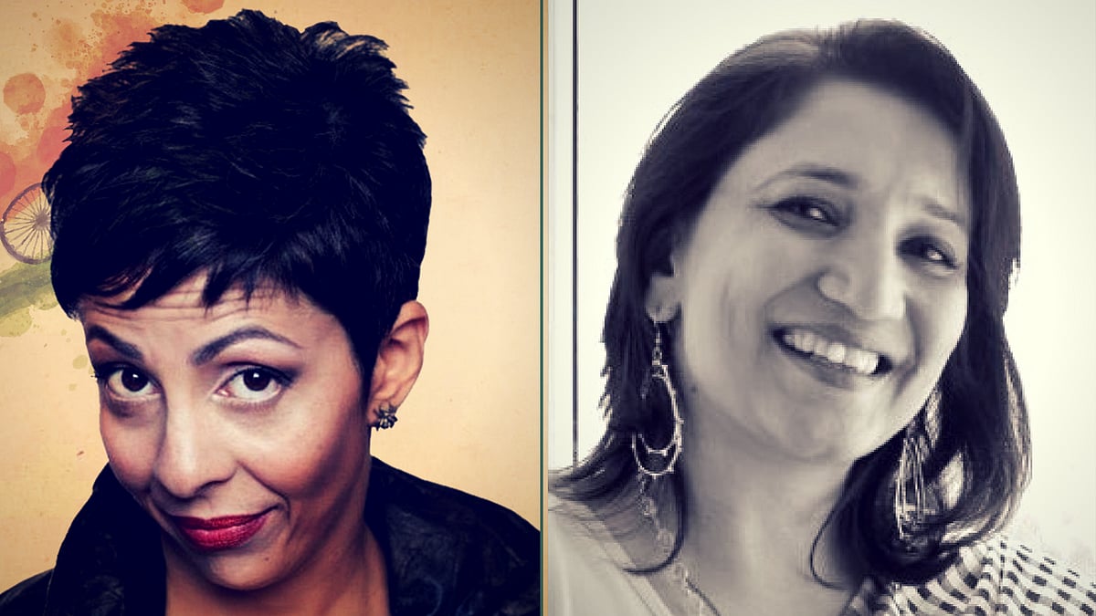 Comedian Radhika Vaz (left) and author Aparna Jain (right). (Photo: <b>The Quint</b>)