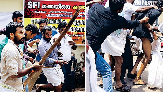 The CCTV visuals of the attack were accessed and released by Manorama News.