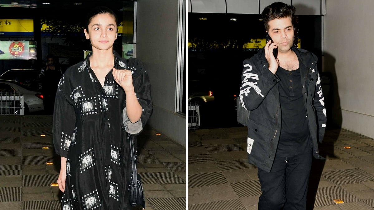 Alia and Karan spotted in the city. (Photo: Yogen Shah)