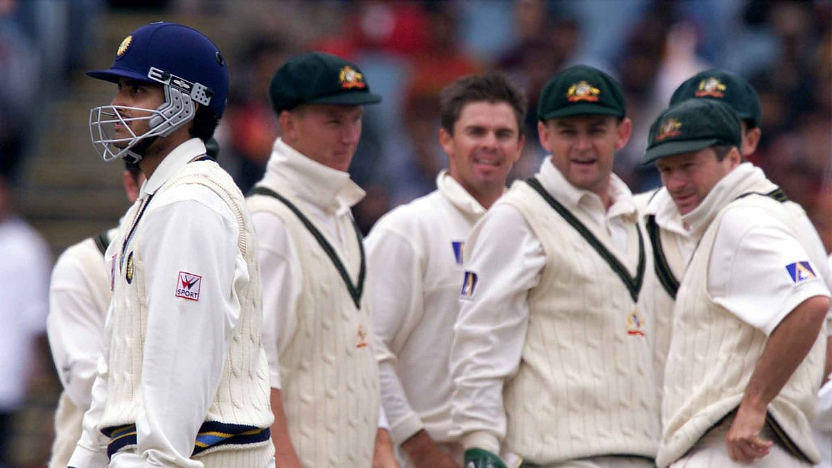 File picture of Steve Waugh’s Australia and Sourav Ganguly from 1999.&nbsp;
