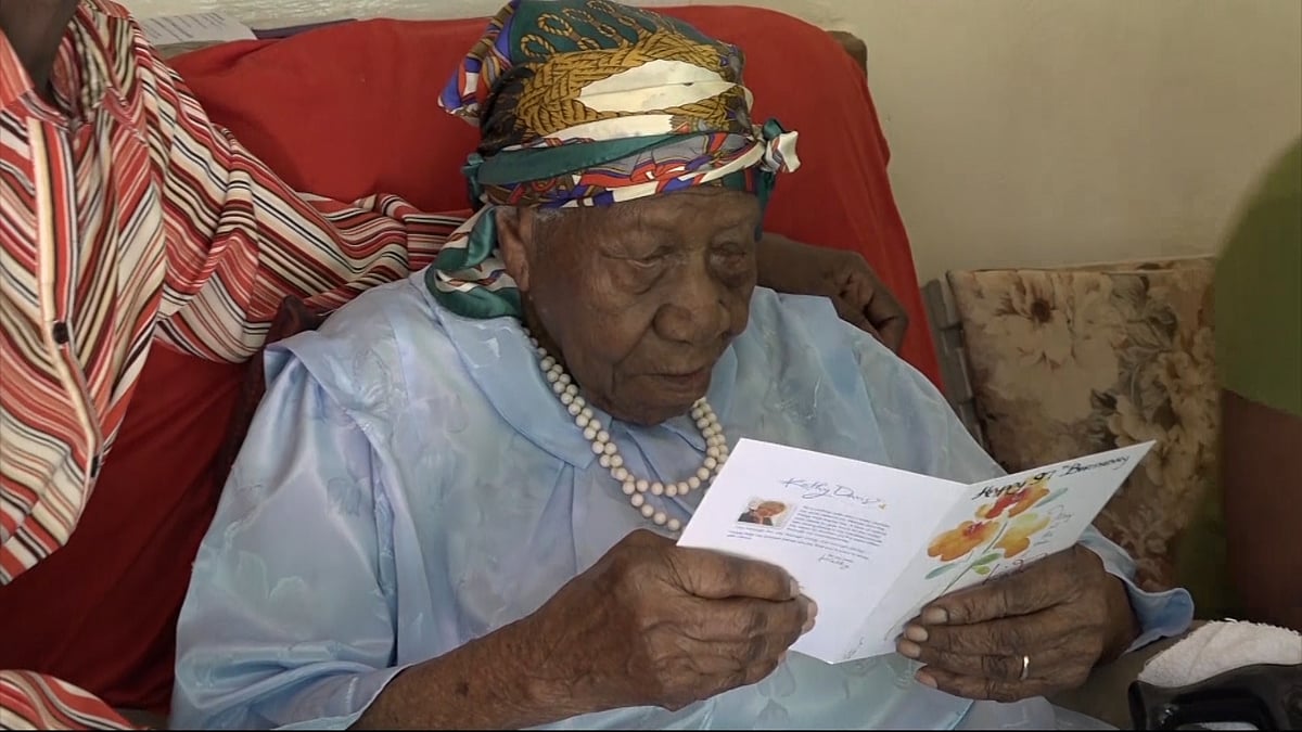 World’s oldest person, Violet Brown (Photo: AP screengrab)