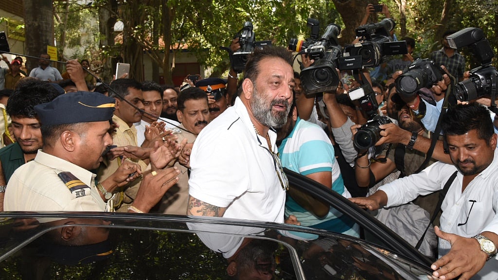 Sanjay Dutt leaves a Mumbai court. (Photo: Yogen Shah)