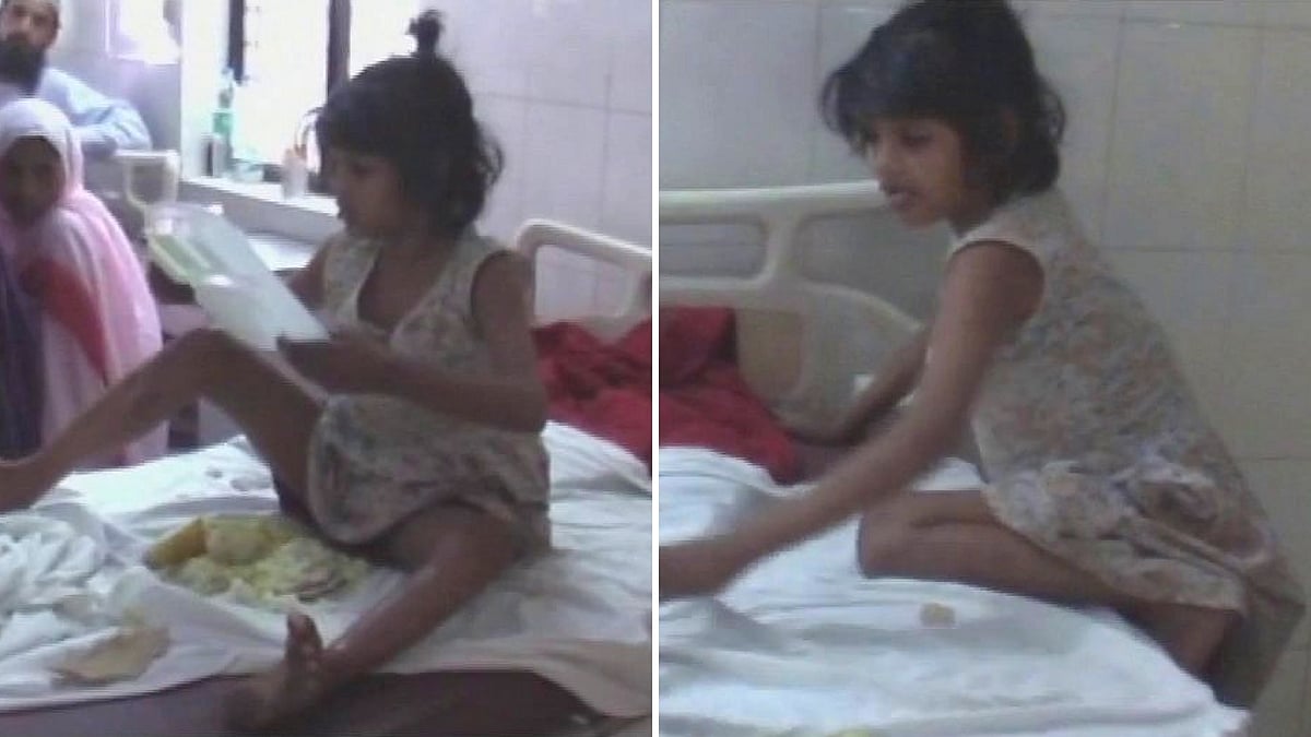 The girl was rescued from a troop of monkeys by a sub-Inspector who was on his rounds. (Photo: ANI)