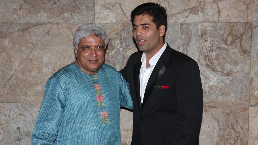 Karan Johar is touched by Javed Akhtar’s poetic gifts for his newborn twins Yash and Roohi. (Photo: Yogen Shah) 