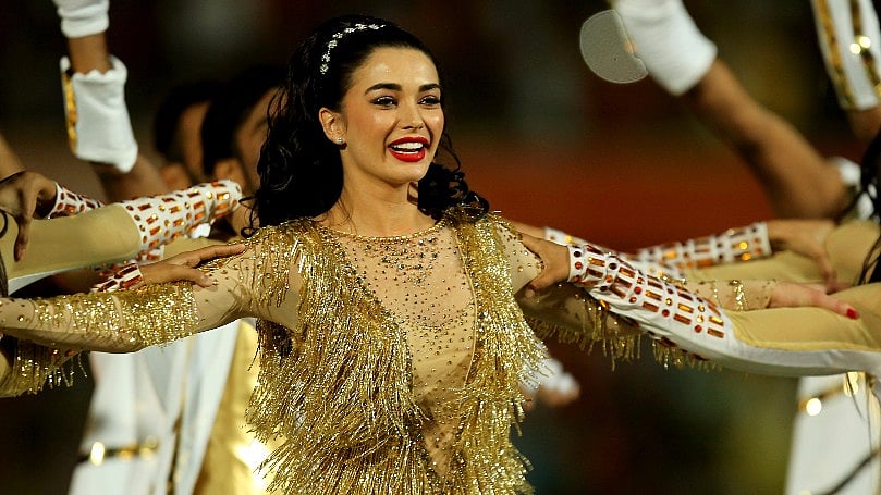Amy Jackson performs at the IPL opening ceremony in Hyderabad. (Photo: BCCI)