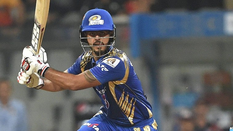 Mumbai Indians player Nitish Rana in action during an IPL match. (Photo: PTI)