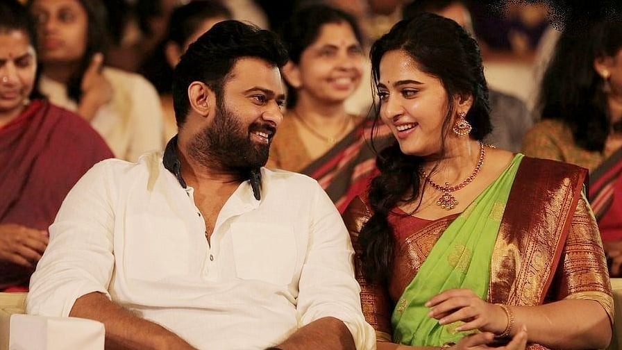 Prabhas with Anushka Shetty. 