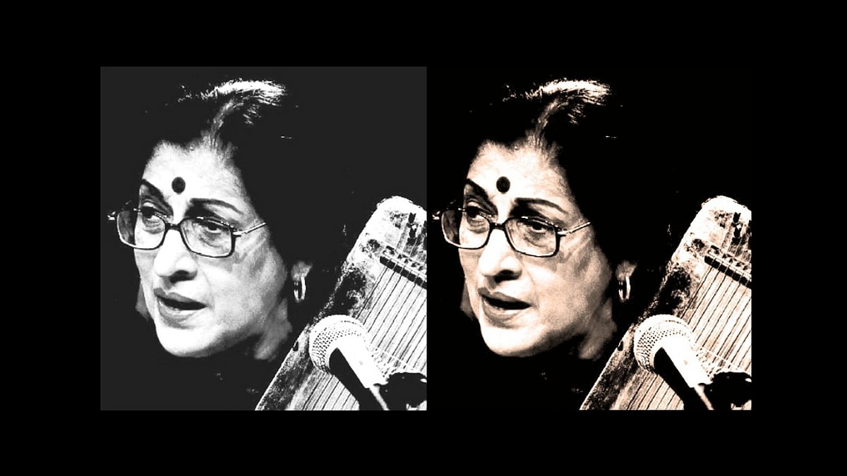 Kishori Amonkar was 84 when she passed away. (Photo courtesy: Twitter)