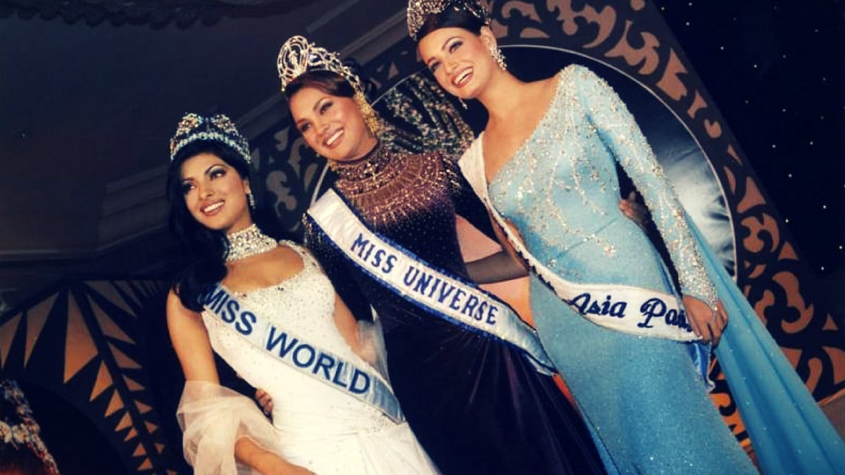 Priyanka Chopra (L), Lara Dutta (C) and Dia Mirza. (Photo Courtesy: File Photo)