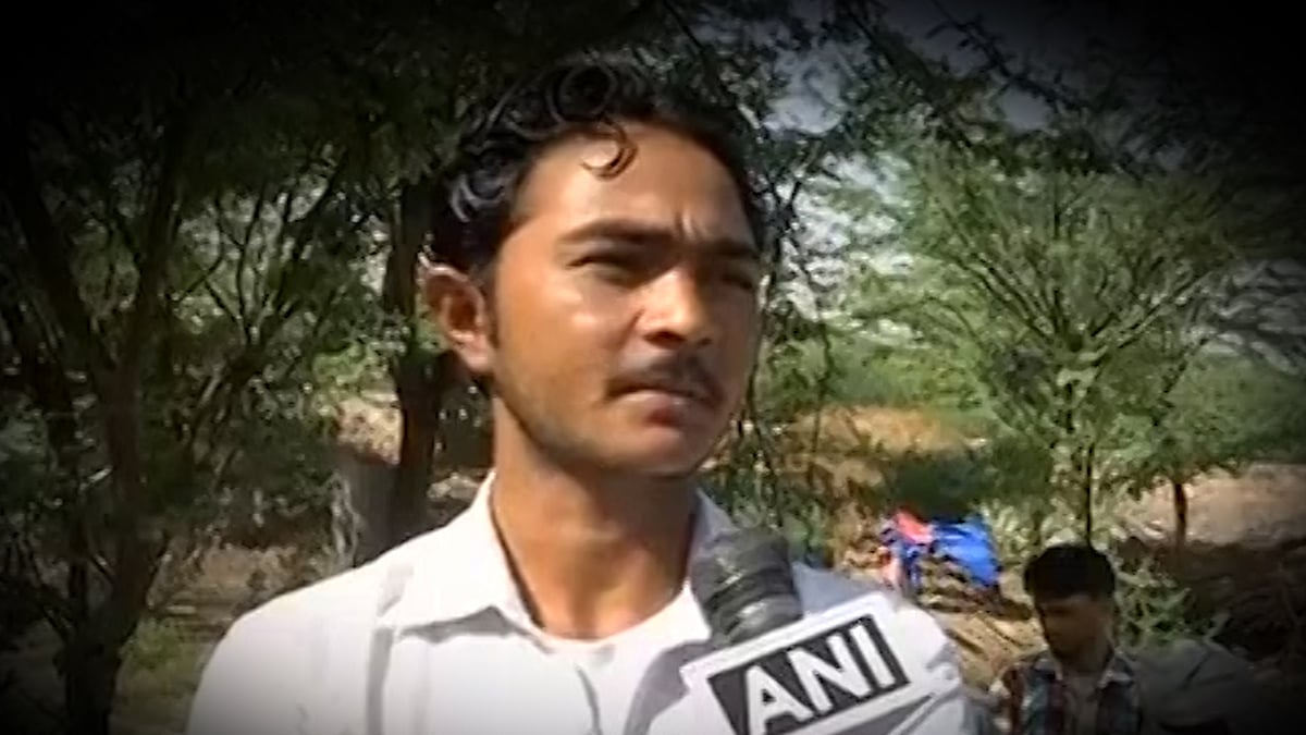 Phelu Khan’s son Irshad. (Photo: ANI Screengrab)