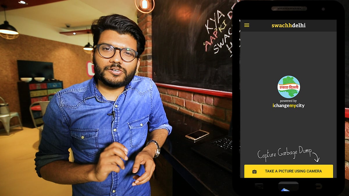 The AAP launched the Swachh Delhi app in 2015. Does it work? (Photo: <b>The Quint</b>)