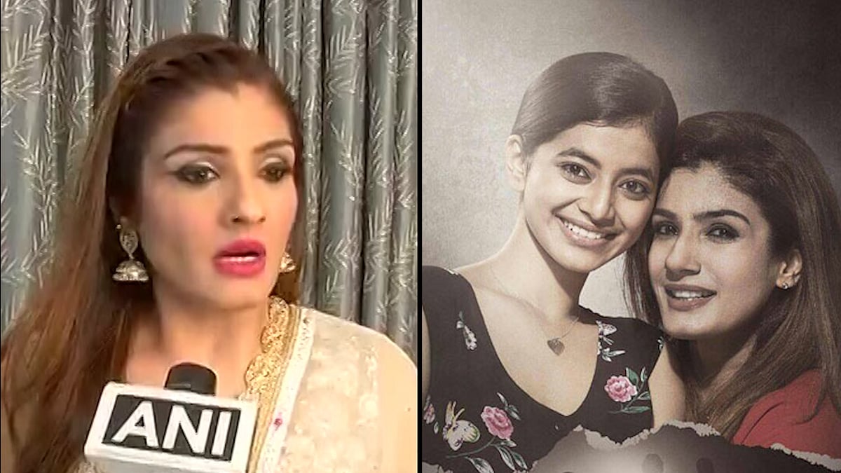 Raveena Tandon responds to CBFC’s ban on ‘Maatr’. (Photo: ANI Screengrab/Altered by <b>The Quint</b>)