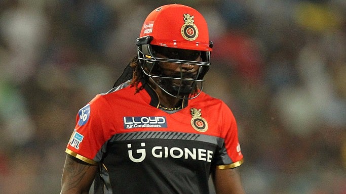 Chris Gayle has scored just one fifty in this IPL season so far. (Photo: BCCI)