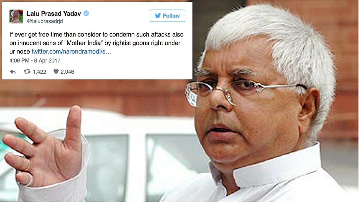 RJD President Lalu Prasad Yadav. (Photo: <b>The Quint</b>)