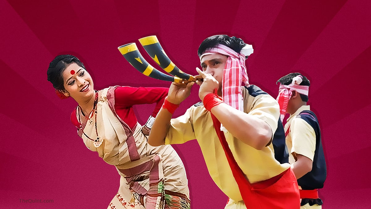 A representative image of Rongali Bihu celebrations. (Photo: <b>The Quint</b>)