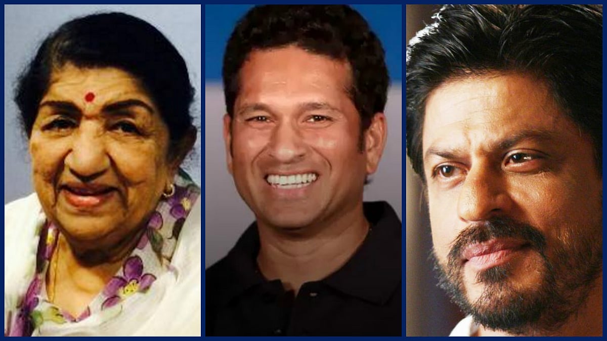 Lata Mangeshkar and Shah Rukh wished Tendulkar on social media, among other celebrities. (Photo: <b>The Quint</b>) 