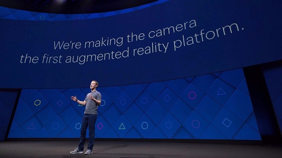 Facebook CEO Mark Zuckerberg at the F8 Conference.