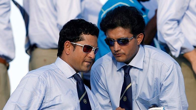 

Sourav Ganguly congratulated his long-time opening partner Sachin Tendulkar on Monday for his singing debut. (Photo: <b>The Quint</b>) 