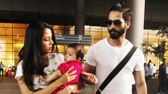 Mira Rajput with Shahid and Misha. (Photo: Yogen Shah)