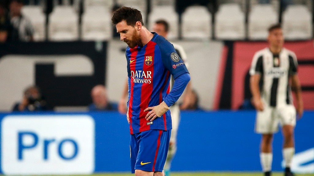 Lionel Messi’s Barcelona lost to  Juventus in the quarterfinal first leg. (Photo: AP)