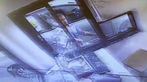 Caught on camera, TDP MP’s son vandalises toll plaza. (Photo: ANI screengrab)