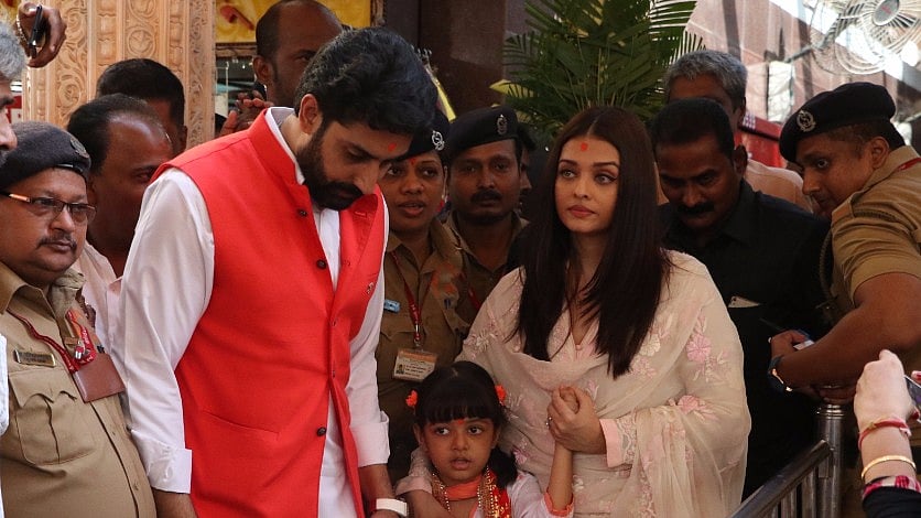 Aishwarya &amp; Abhishek Visit Siddhivinayak with Aaradhya.&nbsp;(Photo: Yogen Shah)