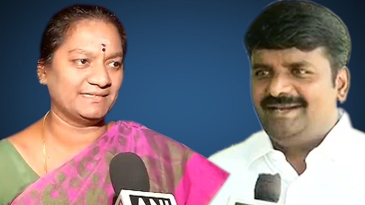 AIADMK leaders and their political opponents react to EC’s decision to cancel the RK Nagar bypolls. (Photo altered by <b>The Quint</b>)