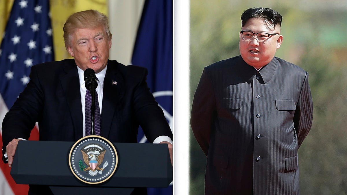 US President Donald Trump, North Korean dictator Kim Jong Un. 