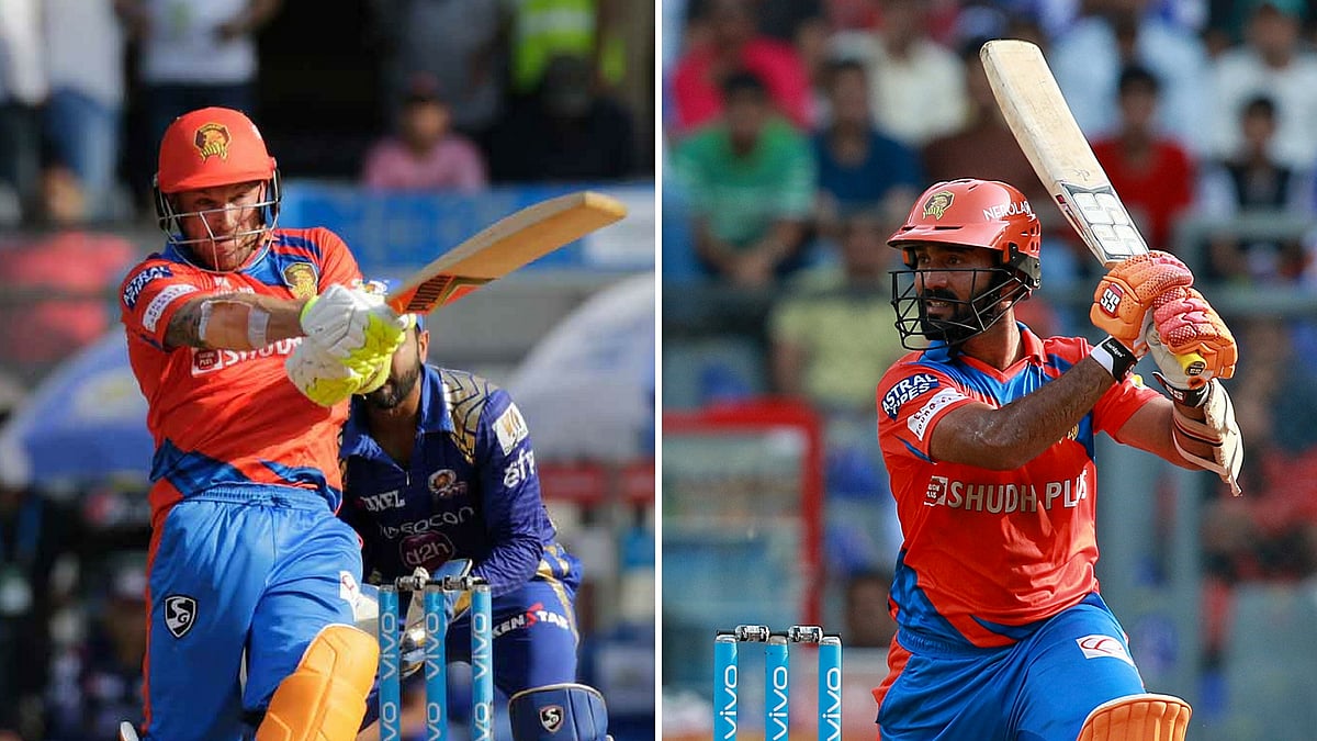 Brendon McCullum and Dinesh Karthik’s knocks went in vain as Gujarat lost to Mumbai. (Photo: BCCI)