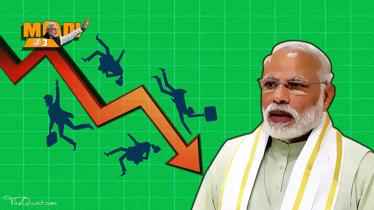 As the BJP government completes three years in office this week, <a href="http://www.indiaspend.com/cover-story/three-years-into-bjp-government-unemployment-rate-slightly-up-32091">IndiaSpend</a> analyses five of its key electoral promises – employment, Swachh Bharat, roads, access to electricity and terrorism. (Photo: Rhythum Seth/<b>The Quint</b>)
