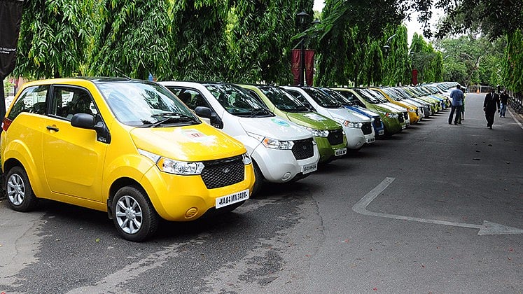 Mahindra E2O is one of the few electric cars available in India. (Photo Courtesy: Mahindra Electric)