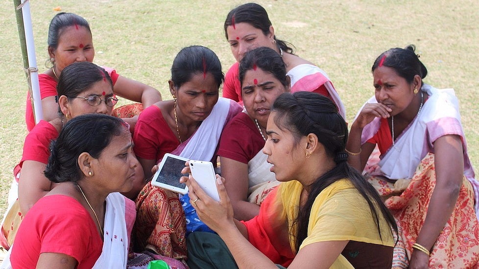 Internet Saathis are spreading the benefits of the World Wide Web in rural Assam. (Photo Courtesy: Abdul Gani /The Village Square)