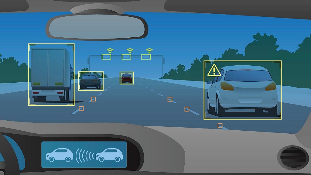 Cars embedded with chips respond to signals they receive. 