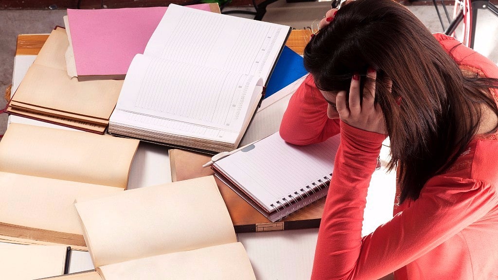 Representational image of exam stress.