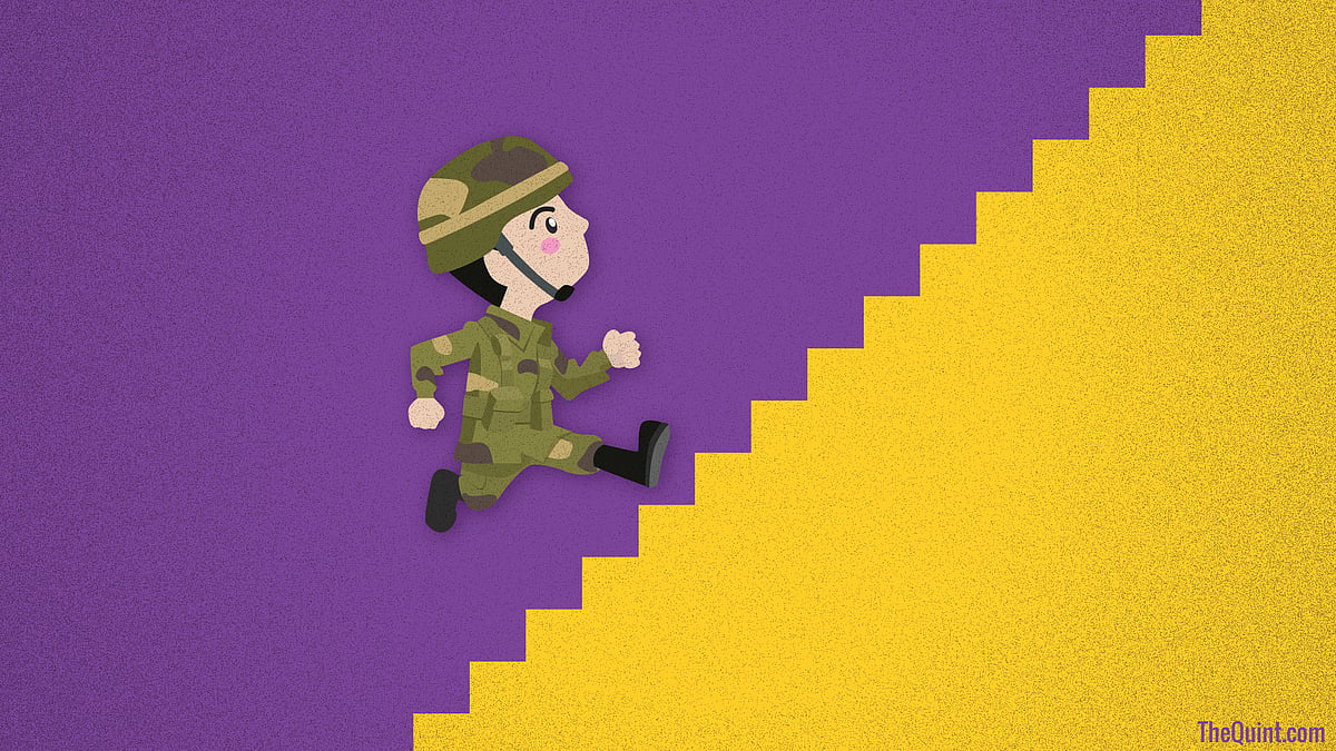 Rigid rules of hierarchy, coupled with pay gap, as compared to the Army, is adding to the frustration of the BSF troops. (Photo: Harsh Sahani/ <b>The Quint</b>)