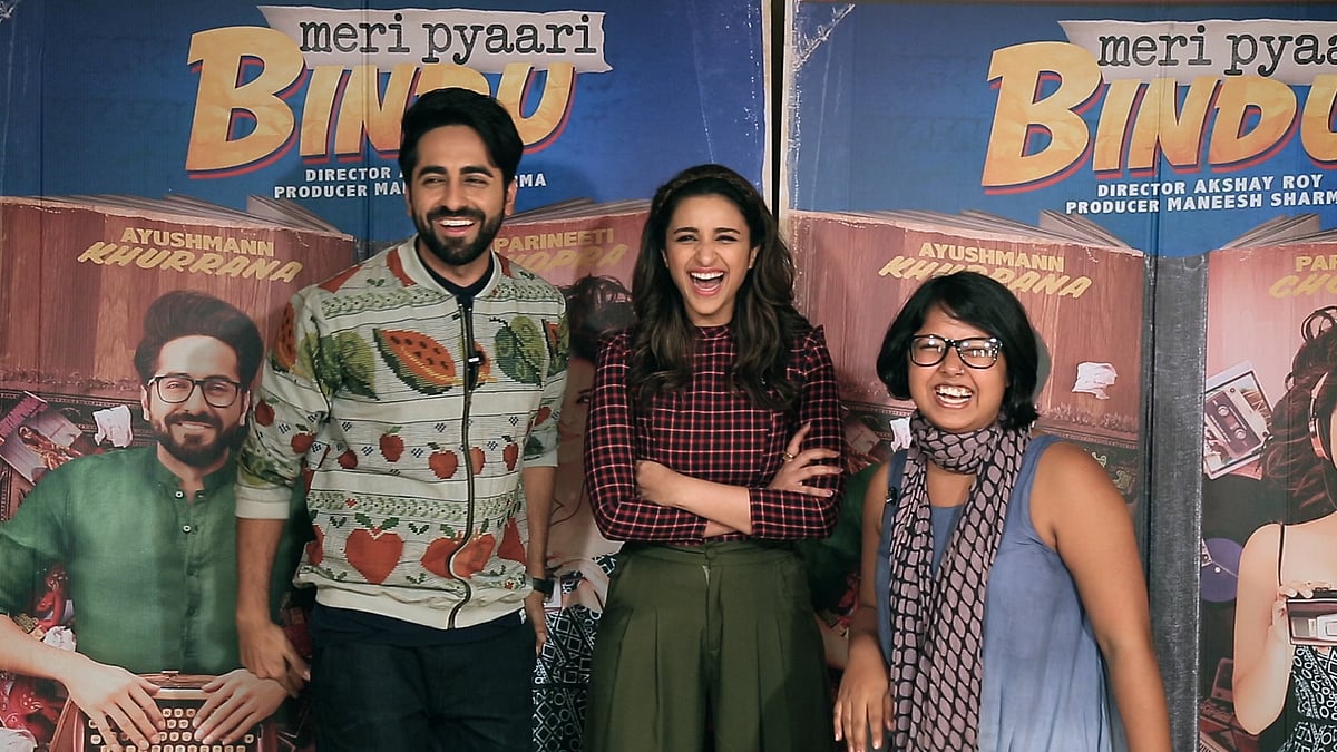 Antakshari with Ayushmann and Parineeti. 