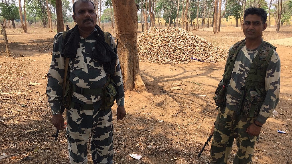 CRPF personnel have now entered Maoist hotbeds which were earlier impenetrable. (Photo: Chandan Nandy/<b>The Quint</b>)
