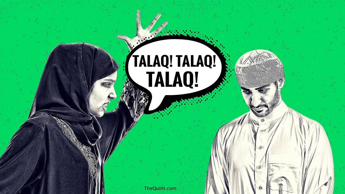 In a first of its kind, a Muslim woman in Meerut pronounces triple talaq after being harassed for dowry. (Photo: Lijumol Joseph/<b>The Quint</b>)
