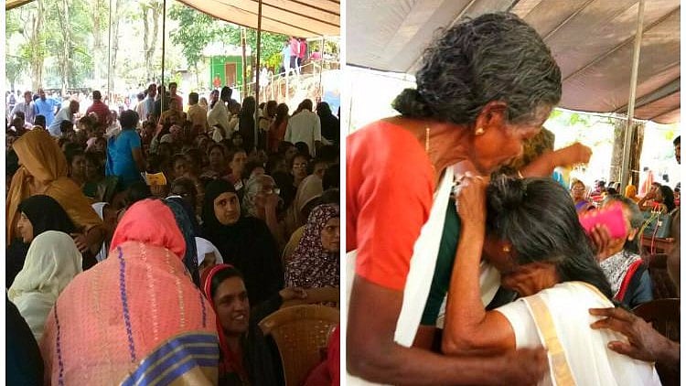 These villagers reunited at the Thariyod School 32 years later with the younger generation listening to the emotional stories of the elders. (Photo Courtesy: The News Minute)