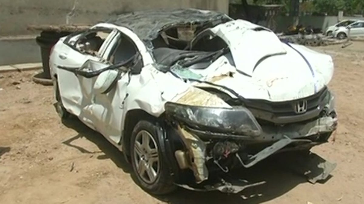 Five students were critically injured in the accident. (Photo: ANI Screengrab)