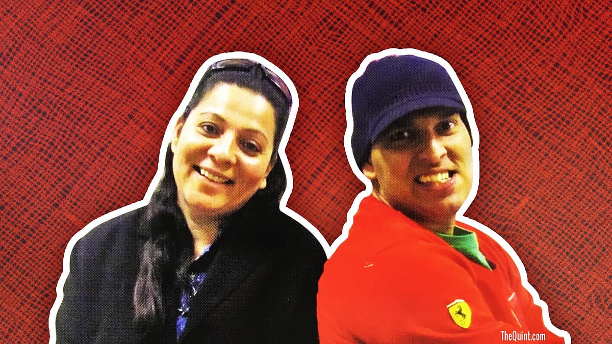 Shabnam Singh with her son Yuvraj Singh.