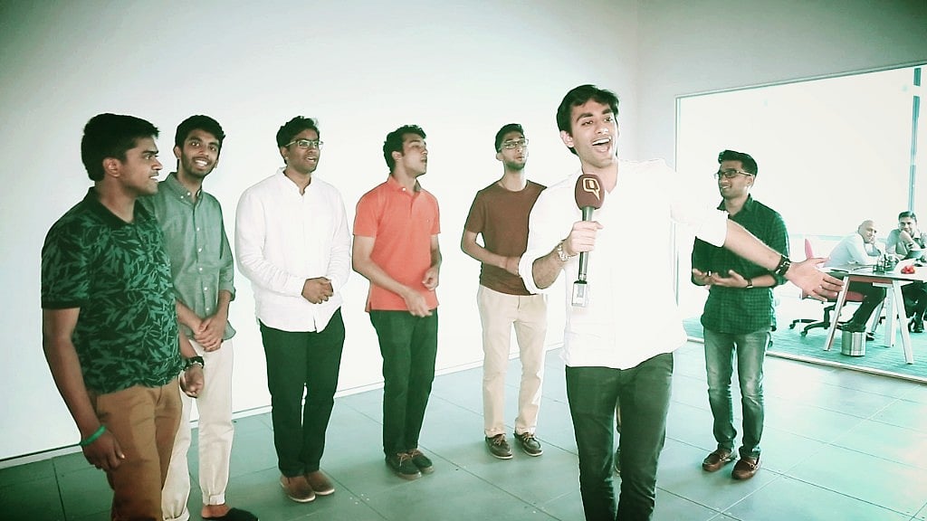 <i>Penn Masala</i> lit up <b>The Quint</b>’s office with their music. 